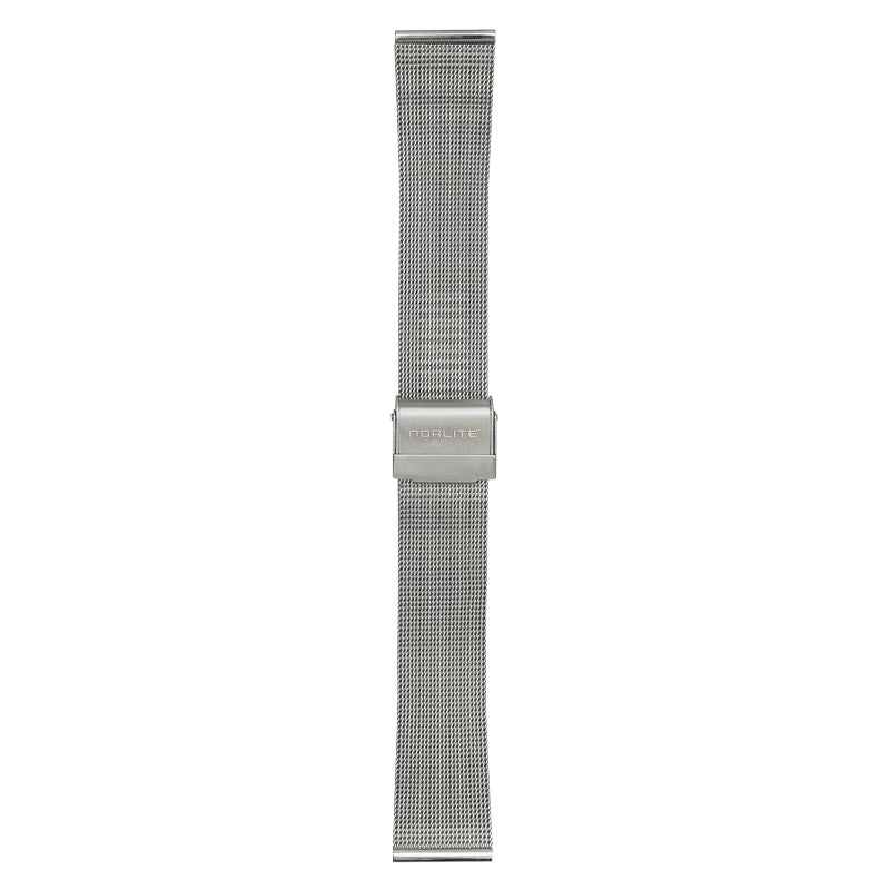Steel mesh band, 20 mm with Norlite logo on clasp