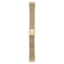 Gold mesh band, 16 mm with Norlite logo on clasp