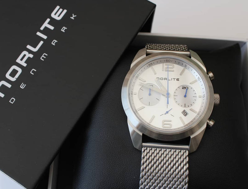 Nordic Sports | White Dial - Steel Mesh